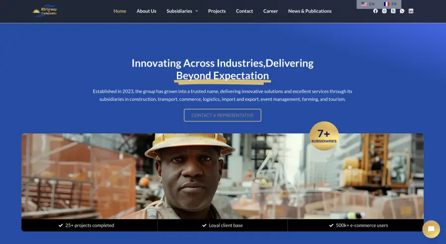 RS Group Website preview